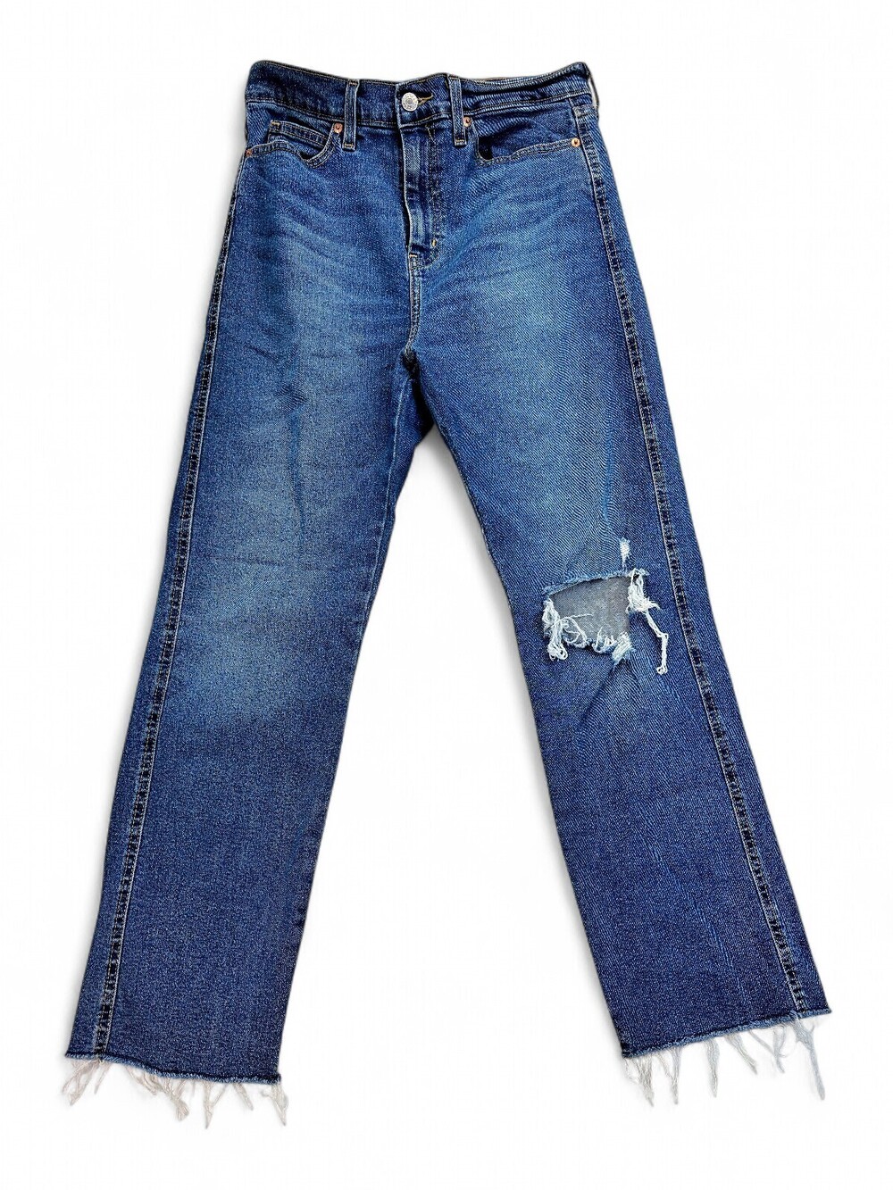 Levi's Women's High-Rise Straight Jeans Size 6‎ (28) Distressed